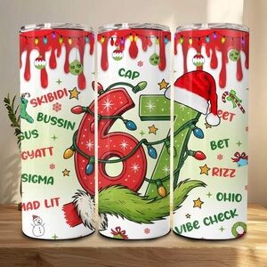 Funny 6-7 Holiday Tumbler with Christmas Design